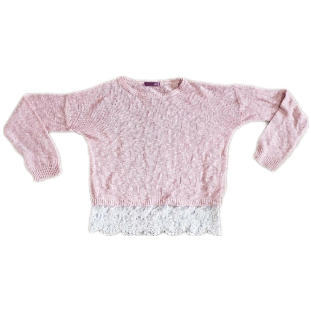 Pink Aqua Long Sleeve Shirt - Small
